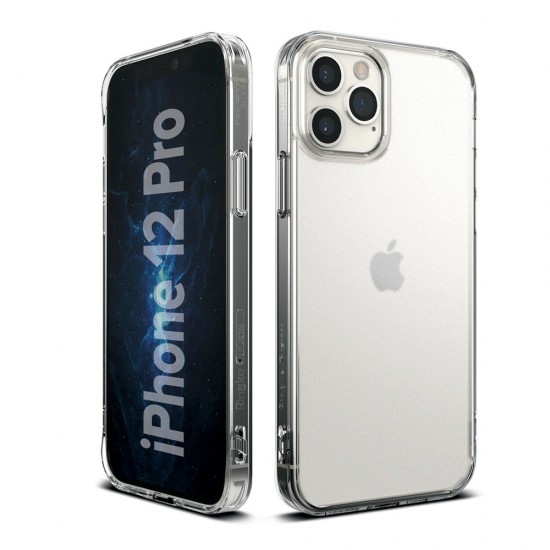 Θήκη για iPhone 12 Pro / iPhone 12 Σιλικόνης Ringke Fusion PC Case with TPU Bumper transparent 