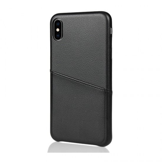 Θήκη για iPhone XS Max Vivid Pocket Leather Case Black