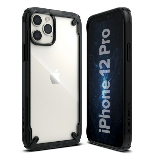 Θήκη για  iPhone 12 / 12 Pro black Ringke Fusion X Case