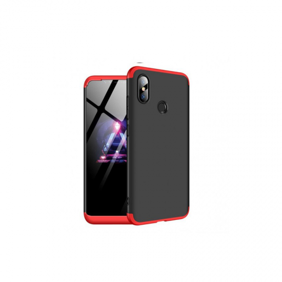 Θήκη Xiaomi Mi 8 GKK 360 protection front and back full body - Black-Red