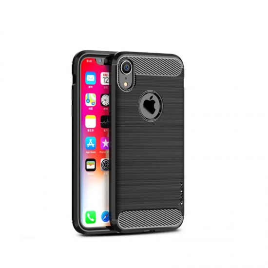 Θήκη  για Apple iPhone XR iPAKY Slim Armor Carbon fiber Flexible Case Black