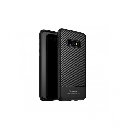 Θήκη για Samsung Galaxy S10e G970 iPaky Carbon Fiber flexible Armor - Black