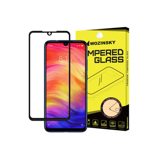 Τζάμι προστασίας Wozinsky 5D Full cover/case Friendly, Full glue Tempered glass 0.3mm 9H for Xiaomi Redmi 7 - Black