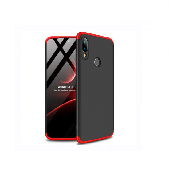 Θήκη για Xiaomi Redmi 7 GKK  360 protection front and back full body - Black-Red