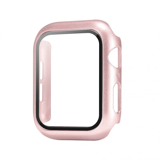 Ροζ Χρυσό Full  Protector Case & Tempered Glass for Apple Watch 6/SE/5/4, 44''