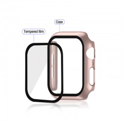 Ροζ Χρυσό Full Protector Case & Tempered Glass for Apple Watch 6/SE/5/4, 44'' Ροζ Χρυσό Full Protector Case & Tempered Glass for Apple Watch 6/SE/5/4, 44''