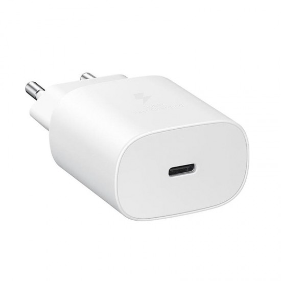 Samsung USB Type-C Cable & Wall Adapter Λευκό (Travel Adapter 25W)