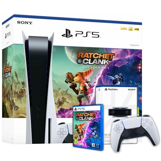 Sony PlayStation 5 Blue ray & Ratchet & Clank Με 2 Χειριστήρια + Κάμερα HD Sony