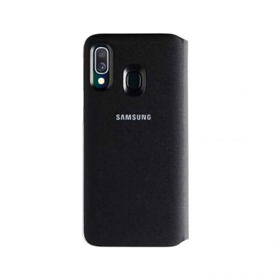 Θήκη για Samsung Flip Wallet Cover Galaxy A40 Μαύρο