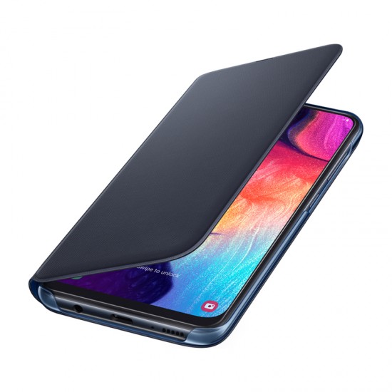 Θήκη για Samsung Flip Wallet Cover Galaxy A50 Μαύρο