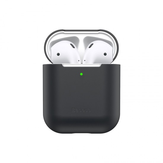 Θήκη Σιλικόνης Airpods 2nd Gen/1st Gen - Black (WIAPPOD-BZ01) Baseus