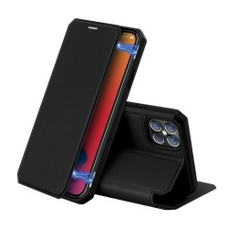 Θήκη για iPhone 12 Pro Max τύπου DUX DUCIS Skin X Bookcase μαύρο