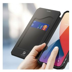 Θήκη για iPhone 12 Pro Max τύπου DUX DUCIS Skin X Bookcase μαύρο