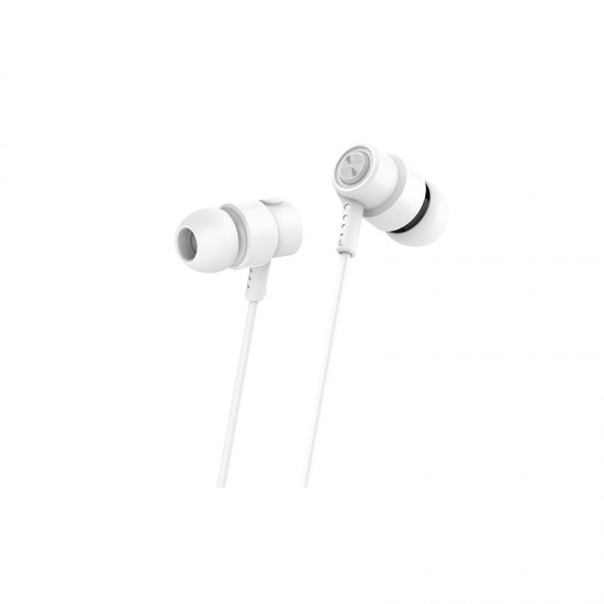 Ακουστικά Handsfree CELEBRAT CLB-V1-WH με μικρόφωνο, 10mm, 3.5mm, 1.2m, λευκό