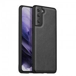 Θήκη δερμάτινη για Samsung S21 Back Cover μαύρη