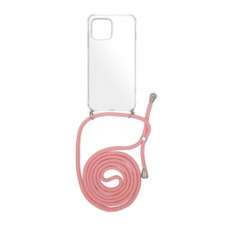 Θήκη Σιλικόνης με Κορδόνι APPLE - OEM - Ροζ - iPhone 12 Pro Max Θήκη Σιλικόνης με Κορδόνι APPLE - OEM - Ροζ - iPhone 12 Pro Max