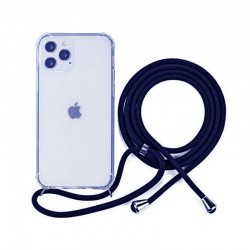 Θήκη Σιλικόνης με Κορδόνι APPLE - OEM - Μπλε - iPhone 12 Pro Max Θήκη Σιλικόνης με Κορδόνι APPLE - OEM - Μπλε - iPhone 12 Pro Max