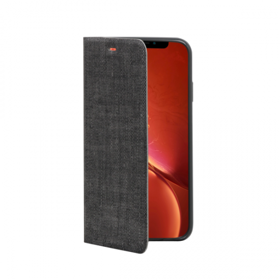 Θήκη για  iPhone XR Vivid Fabric Book Dark Grey